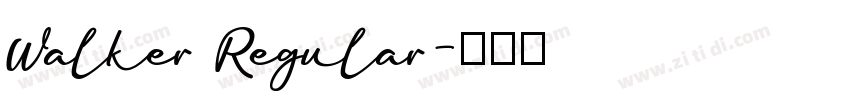 Walker Regular字体转换